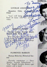 Load image into Gallery viewer, Inscriptions by senior students in 1951 Schenley High School yearbook in Pittsburgh, PA