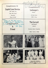 Load image into Gallery viewer, Old retro advertising in the 1950 San Jacinto Senior High School yearbook in Houston, TX