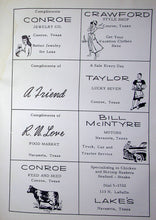 Load image into Gallery viewer, 1956 Montgomery High School Yearbook in Montgomery, Texas * The Bear 1956