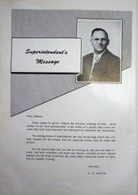 Load image into Gallery viewer, 1957 Montgomery High School Superintendent's Message from Mr. W.N. Martin in Texas