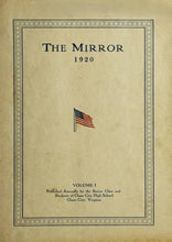 Load image into Gallery viewer, 1920 Chase City High School Yearbook in Mecklenburg County, Virginia The Mirror Volume One Annual
