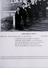 Load image into Gallery viewer, The Dirty Five Group Photo in 1920 Chase City High School Yearbook in Mecklenburg County, Virginia