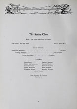 Load image into Gallery viewer, Names of the Senior Class Students in the 1928 Charles City County High School yearbook in Virginia