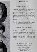 Load image into Gallery viewer, Senior Class Student Individual Photos in 1928 Charles City County High School yearbook in Virginia