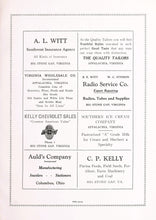 Load image into Gallery viewer, Old Vintage Advertising in 1931 Big Stone Gap High School in Wise County, Virginia Kelly Chevrolet Auld's Company