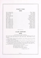 Load image into Gallery viewer, Senior Student Superlatives in 1931 Big Stone Gap High School in Wise County, Virginia Who's Who & Class History