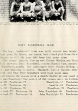 Load image into Gallery viewer, Team Picture of Boys Basketball Team Players in 1932 Powhatan High School Yearbook in Powhatan County, Virginia