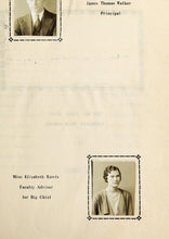 Load image into Gallery viewer, Photo of Principal James Thomas Walker in 1932 Powhatan High School Yearbook in Powhatan County, VA