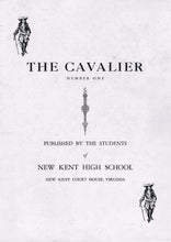 Load image into Gallery viewer, 1935 New Kent County High School Yearbook in New Kent Courthouse, Virginia named The Cavalier Volume One