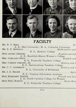 Load image into Gallery viewer, Pictures of Faculty and Teachers in 1938 Chase City High School Yearbook in Mecklenburg County, Virginia