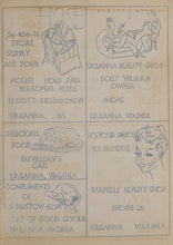 Load image into Gallery viewer, Old vintage advertising in Urbanna, VA in 1942 Middlesex County High School Yearbook in Saluda, Virginia