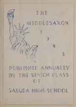 Load image into Gallery viewer, The Middleaxon by the Senior Class in 1943 Middlesex County High School Yearbook in Saluda, VA