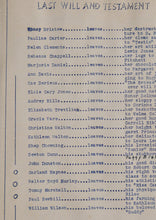 Load image into Gallery viewer, Seniors Students Last Will and Testament in 1943 Middlesex County High School Yearbook in Saluda, VA
