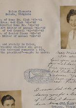 Load image into Gallery viewer, Senior Portrait Photos in 1943 Middlesex County High School Yearbook in Saluda, Virginia