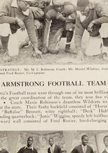 Load image into Gallery viewer, Varsity Football Team pictures in 1945 Armstrong High School Yearbook in Richmond, VA