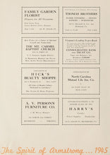 Load image into Gallery viewer, Historic Old vintage advertising in 1945 Armstrong High School Yearbook in Richmond, VA Black Americana Businesses