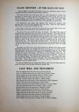 Load image into Gallery viewer, Last and Will and Testament in 1948 King William County High School Yearbook in Virginia