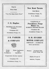 Load image into Gallery viewer, Old vintage ads for businesses in Providence Forge and Quinton in 1949 New Kent High School Yearbook in New Kent County, Virginia