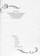 Load image into Gallery viewer, Table of contents in the 1950 New Kent County High School Yearbook in New Kent, Virginia The Cavalier year book