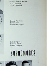 Load image into Gallery viewer, Sophomore Student Pictures in the 1952 King William County High School Yearbook (Palls, VA)