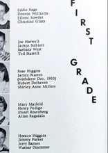 Load image into Gallery viewer, Photographs of 1st grade students in 1954 Waverly High School Yearbook in Sussex County, Virginia