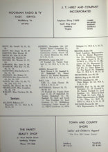 Load image into Gallery viewer, 1965 Loudon County High School Senior Student Names in Leesburg, VA