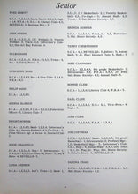Load image into Gallery viewer, List of senior class members with their achievements on a white background 1966 Stonewall Jackson High School in Shenandoah County, VA