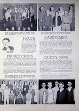 Load image into Gallery viewer, Health, Maintenance, Projectionists, and canopy crew in the 1953 Clover Park High School Yearbook in Lakewood, Washington (Pierce County, WA)