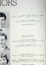 Load image into Gallery viewer, Senior Pictures in the 1953 Clover Park High School Yearbook in Lakewood, Washington