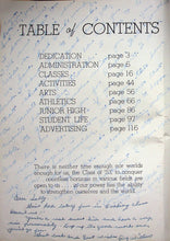 Load image into Gallery viewer, Information in the 1953 Clover Park High School Yearbook in Lakewood, Washington (Pierce County, WA)