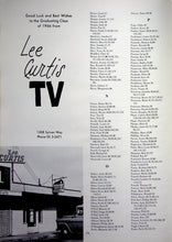 Load image into Gallery viewer, Lee Curtis TV advertisement and names of students in 1966 East High School Yearbook in Bremerton, WA