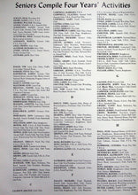 Load image into Gallery viewer, Names of Seniors in 1966 East High School Yearbook in Bremerton, Washington
