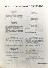 Load image into Gallery viewer, List of College Sophomores at Greenbrier Military School in 1952