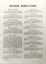 Load image into Gallery viewer, Student Senior Directory with names at Greenbrier Military High School in Lewisburg, WV