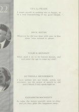 Load image into Gallery viewer, Portrait Photos of Senior Students in 1922 Winslow High School Yearbook in Navajo County, AZ