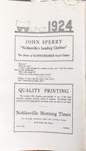 Load image into Gallery viewer, 1924 Noblesville High School Yearbook in Noblesville, Indiana *The Shadow 1924