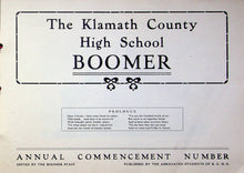 Load image into Gallery viewer, 1910 Klamath County High School Yearbook in Klamath Falls, Oregon
