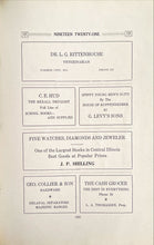 Load image into Gallery viewer, 1921 Moore Township High School Farmer City Illinois Vintage Advertising