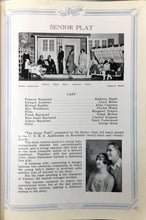 Load image into Gallery viewer, Senior Students cast in the play at 1929 Central Union High School Yearbook