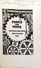 Load image into Gallery viewer, 1933 Purple and White Yearbook at Englewood High School in Chicago, Illinois