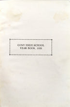 Load image into Gallery viewer, 1920 Cony High School Yearbook in Augusta, Maine