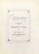 Load image into Gallery viewer, 1923 Maury High School Yearbook in Norfolk, Virginia