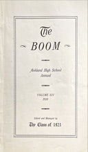 Load image into Gallery viewer, 1920 Ashland High School Yearbook in Ashland, Ohio