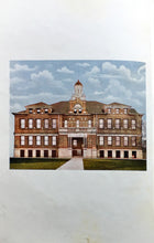 Load image into Gallery viewer, Color drawing of 1915 West Waterloo High School yearbook in Black Hawk County, IA