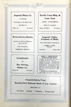 Load image into Gallery viewer, 1929 Central Union High School Yearbook old advertising styles