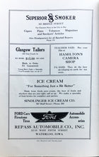 Load image into Gallery viewer, Old vintage business advertisements in 1915 West Waterloo High School yearbook in Black Hawk County, IA