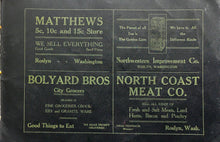 Load image into Gallery viewer, Old vintage ads in 1912 Roslyn High School Yearbook in Rosyln, Washington