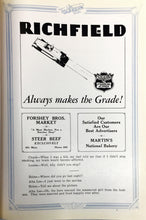 Load image into Gallery viewer, Vintage Advertising samples from the 1929 Central Union High School Yearbook in El Centro, California