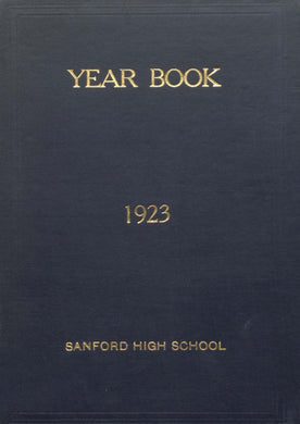 1923 Sanford High School Yearbook in York County, Maine