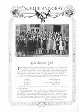 Load image into Gallery viewer, 1928 Robert E. Lee High School Girl Reserve Club Members
